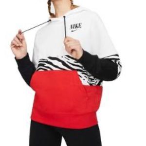Nike Colorblock  Animal Print Women’s Hoodie SzXL